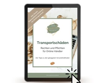 Was tun bei Transportschäden - PDF mit rechtlichen Pflichten und Tipps zum Versenden- digitaler Download