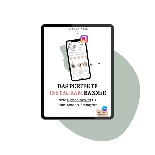 Auf Instagram verkaufen - Banner für Online Shops einrichten - Mini EBook mit Canva Vorlagen