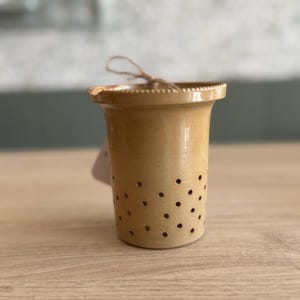 Antique Stoneware Strainer