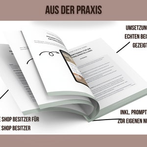 ChatGPT for Etsy Shops Mini Guide with 20 pages including prompt ideas German language image 6