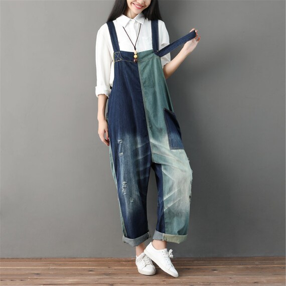 Plus size deals denim overalls australia