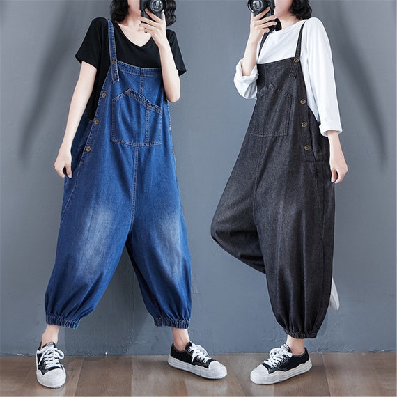 Blue High Waist Denim Revice Denim Jumpsuit For Women Elegant BF  Streetwear, Retro Style, Long Sleeve, E Legants Retro Jeans Overalls Autumn  2019 Collection P230419 From Mengqiqi04, $35.02 | DHgate.Com