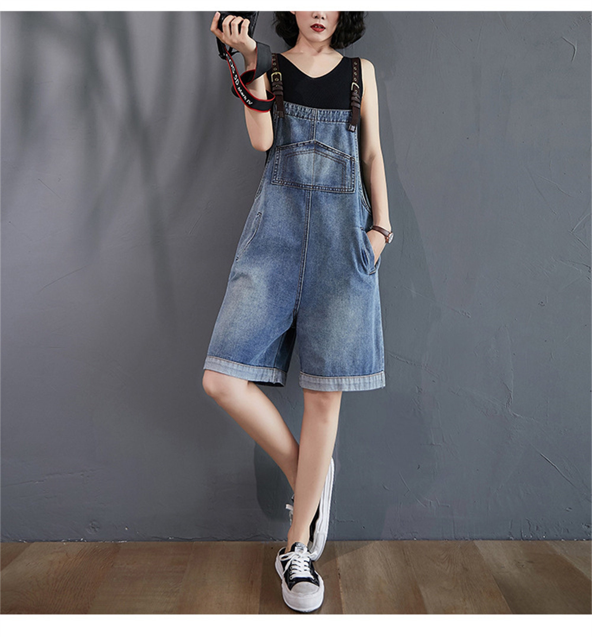 Casual Jeans Overall Shorts Oversized 