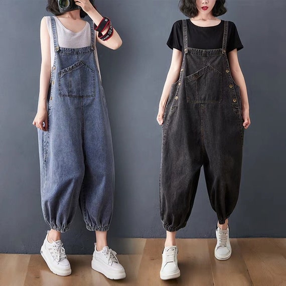 Ladies Denim Dungarees, Technics : Woven, Feature : Stretchable at Best  Price in Jalgaon