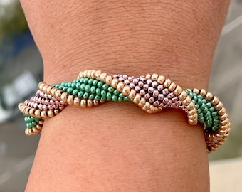 Spiral Herringbone Rope Bracelet Tutorial