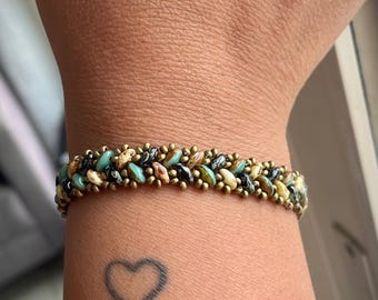 Tutoriel Bracelet Super Duo multicolore