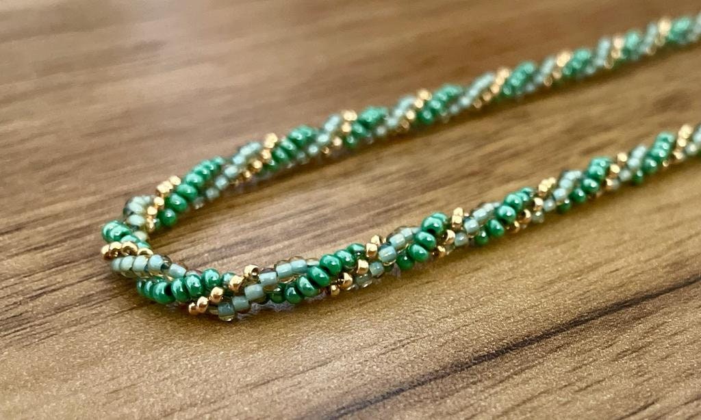 Herringbone Rope Pattern Twisted Herringbone Rope Necklace Tutorial - Etsy