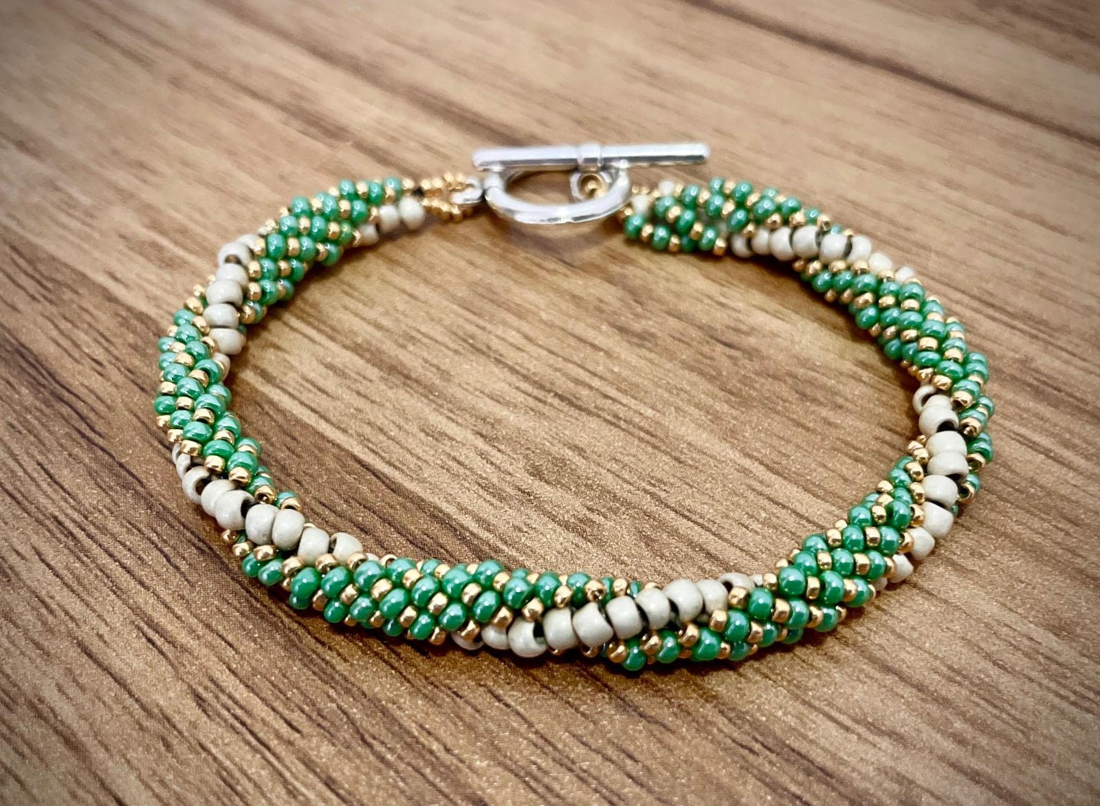 Beaded Twisted Spiral Rope Bracelet Tutorial - Etsy