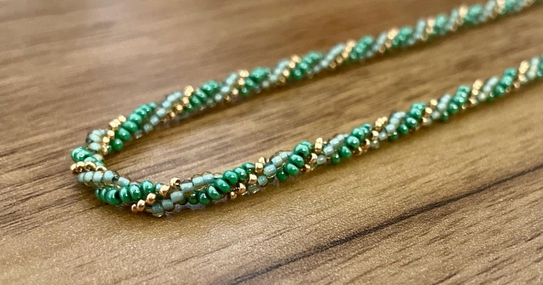 Twisted Herringbone Necklace Tutorial Etsy