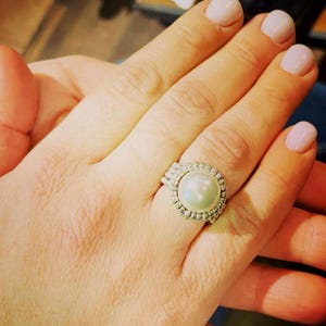 Peyote Beaded Pearl Ring Tutorial