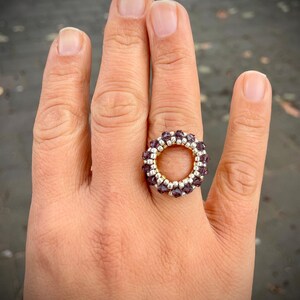 Beaded Circle Peyote Ring Tutorial