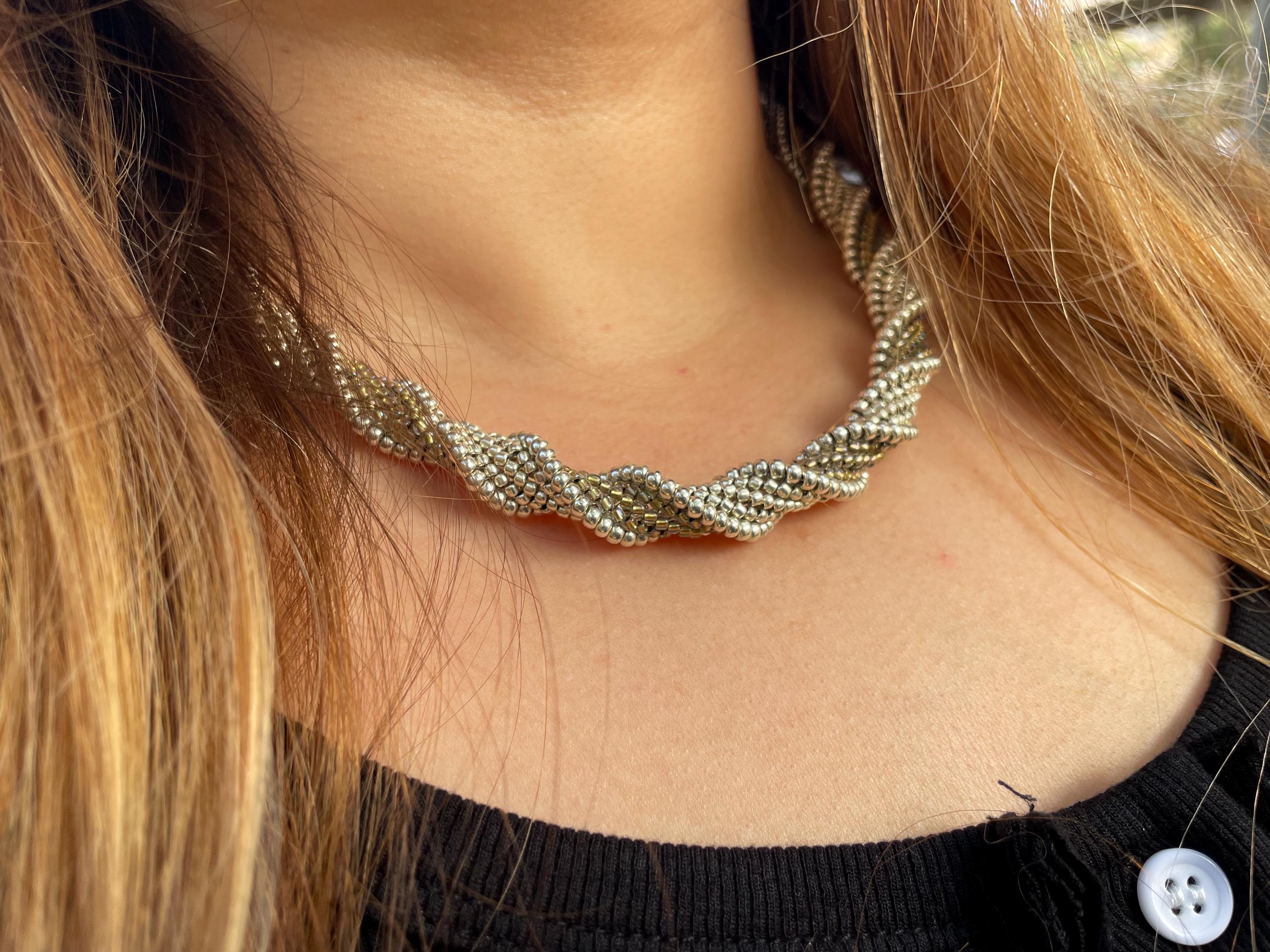 Spiral Herringbone Rope Necklace Tutorial