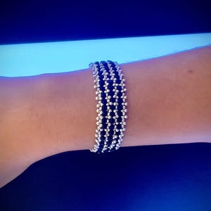 Spring Flower Seed Bead Bracelet Tutorial PDF – 3-Layer Bead Weaving Pattern (Beginner)