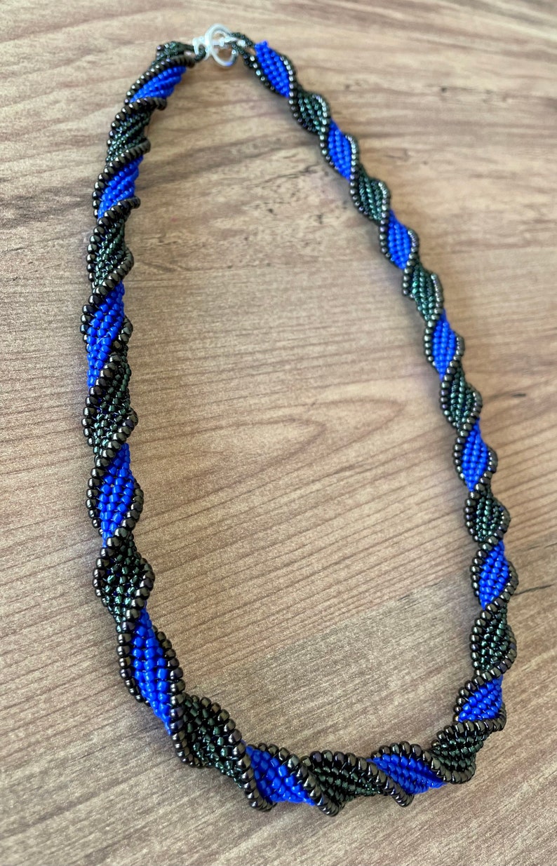 Spiral Herringbone Rope Necklace Tutorial Etsy