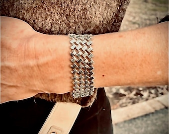 Half Tila Diagonal Bracelet Tutorial