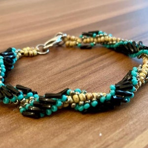 Beaded Twisted Bracelet Tutorial
