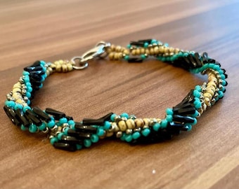 Beaded Twisted Bracelet Tutorial