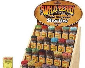 Wildberry™ Incense Sticks - Shorties | Short Premium Hand-Dipped | 4" | Wizard | Fairy Dust | Dragon's blood | Yin Yang | Fresh rain+