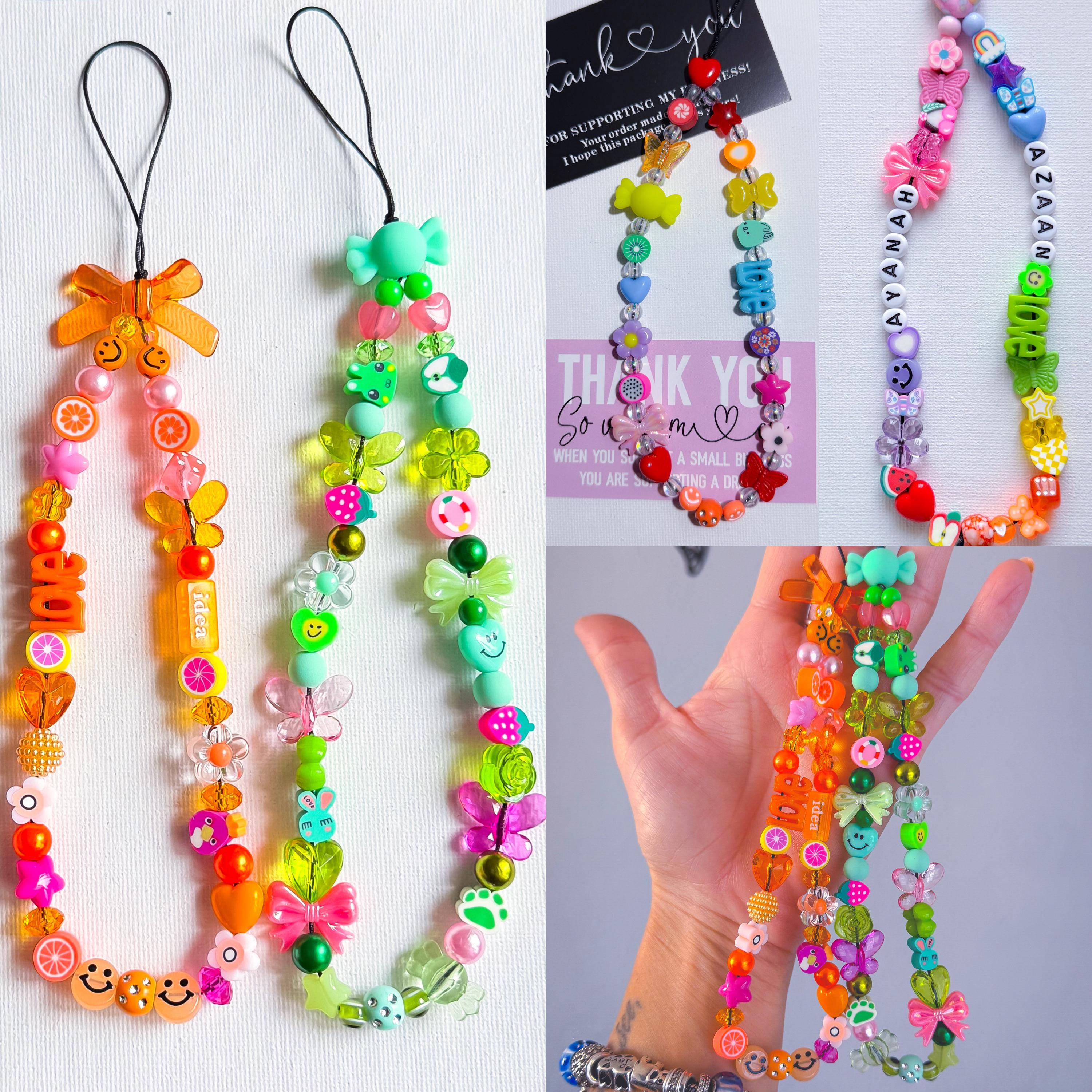 スマホアクセサリー HAPPY MIDI phone chain / key chain 100 HAPPY MIDI - cell phone chain / key chain – UPBEADS