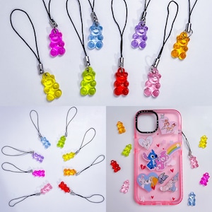 Gummy bear cute phone charm Y2K mobile phone accessory