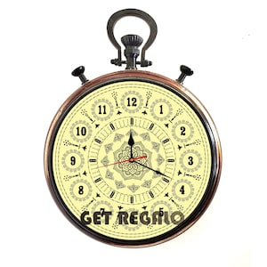 Bellissimo orologio da parete in legno vintage, orologio da parete moderno, qualità premium, per matrimonio, anniversario, Natale, ufficio e soggiorno, regalo per la casa