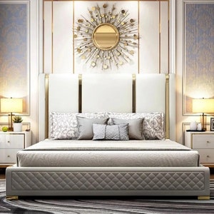 Handmade Beautiful King Size Plywood Designer Double Bed Furniture Home living