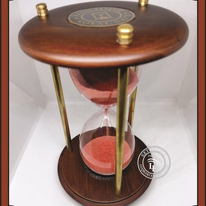 7&quot; Wood Sand Timer Nautical Maritime Hourglass Sand Clock Office Home Decor