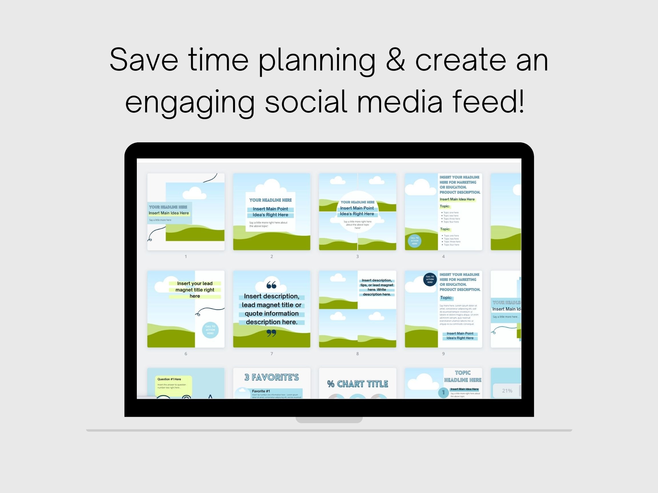 100 Social Media Templates Canva Lead Magnets Coach Post - Etsy