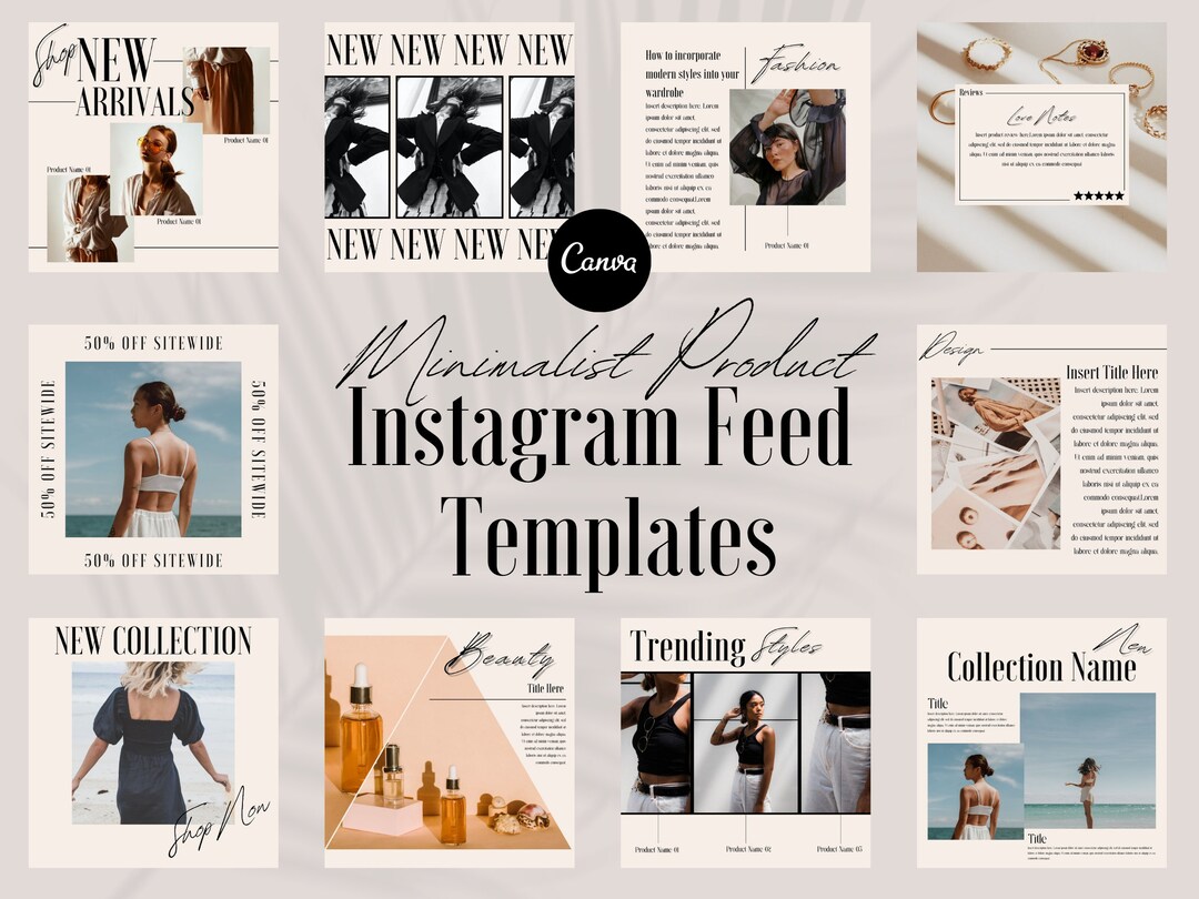 62 Instagram Templates Canva Product Based Business Social - Etsy