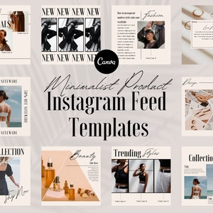 62 Instagram Templates Canva Product Based Business Social - Etsy