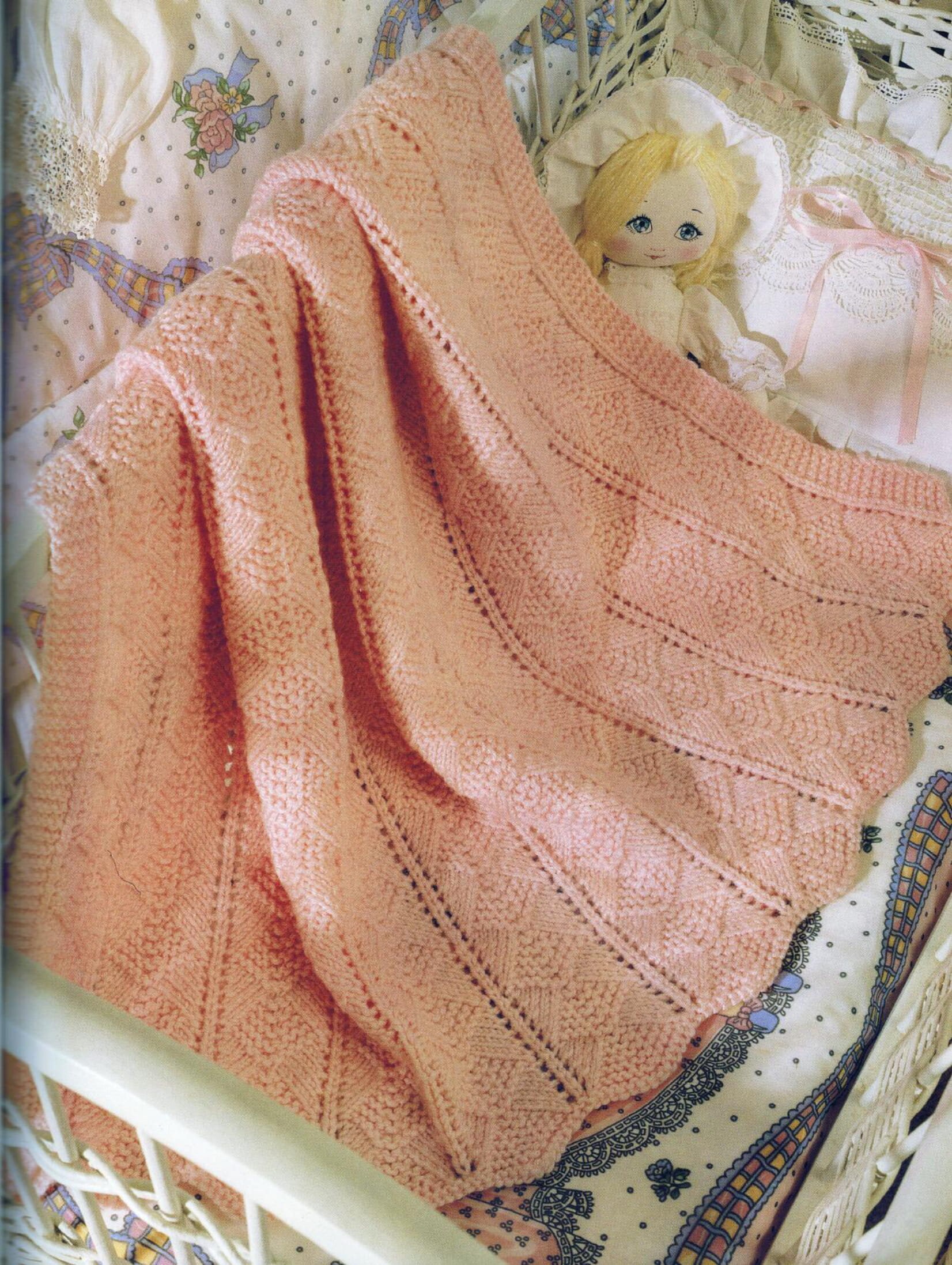 Baby Shawl Knitting Pattern Easy Knit Newborn Blanket Knitted Etsy