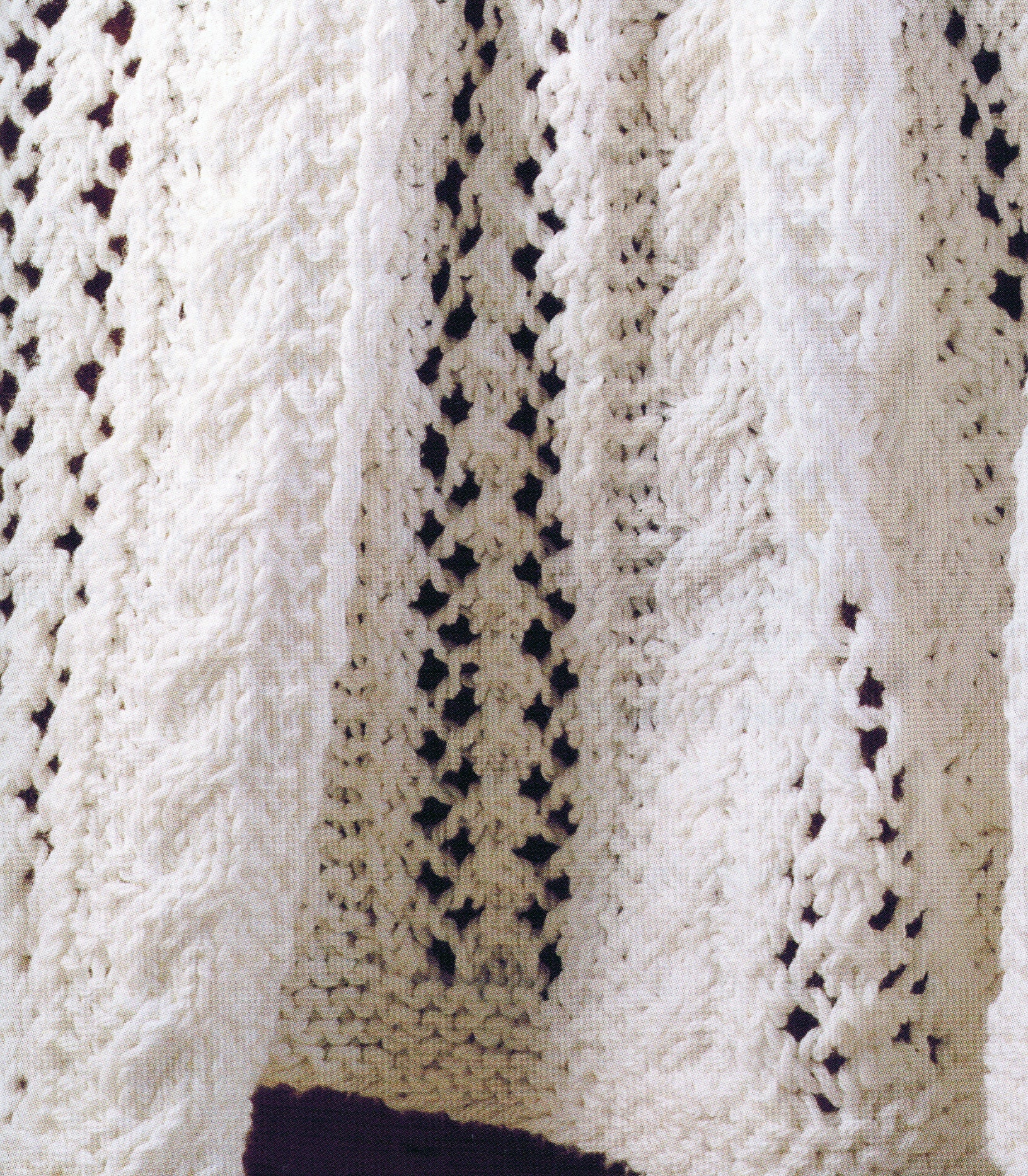 Christening Blanket Knitting Pattern White Baby Blanket PDF Etsy