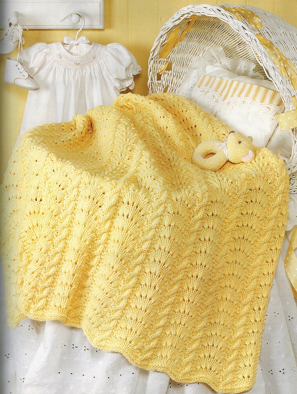 Baby Blanket Knitting Pattern Instant Download Afghan Etsy