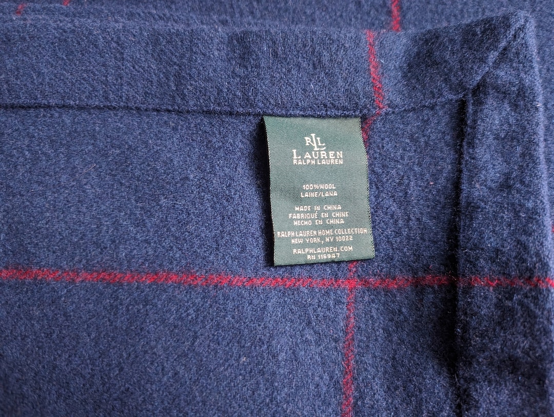 Ralph Lauren Wool Blanket/throw Etsy
