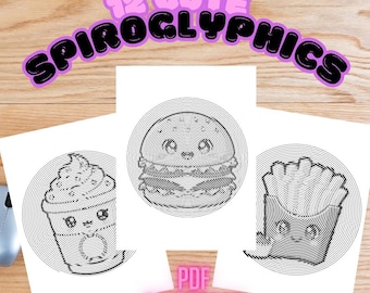 12 Spiroglyphics Activity Pages | Blank Illustrations (PDF Download)