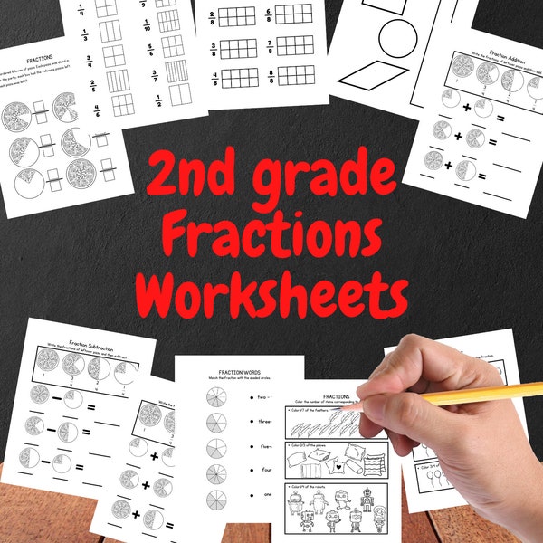 2nd Grade Fraction Worksheets | School Worksheets PDFs