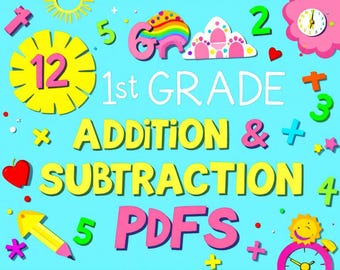 First Grade Math Worksheets | Addition & Subtraction Practice | Fun Learning for Kids