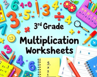 3rd Grade Math Worksheets for Multiplication Practice