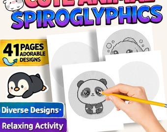 41 Animal Spiroglyphics Coloring Pages (PDF Download)
