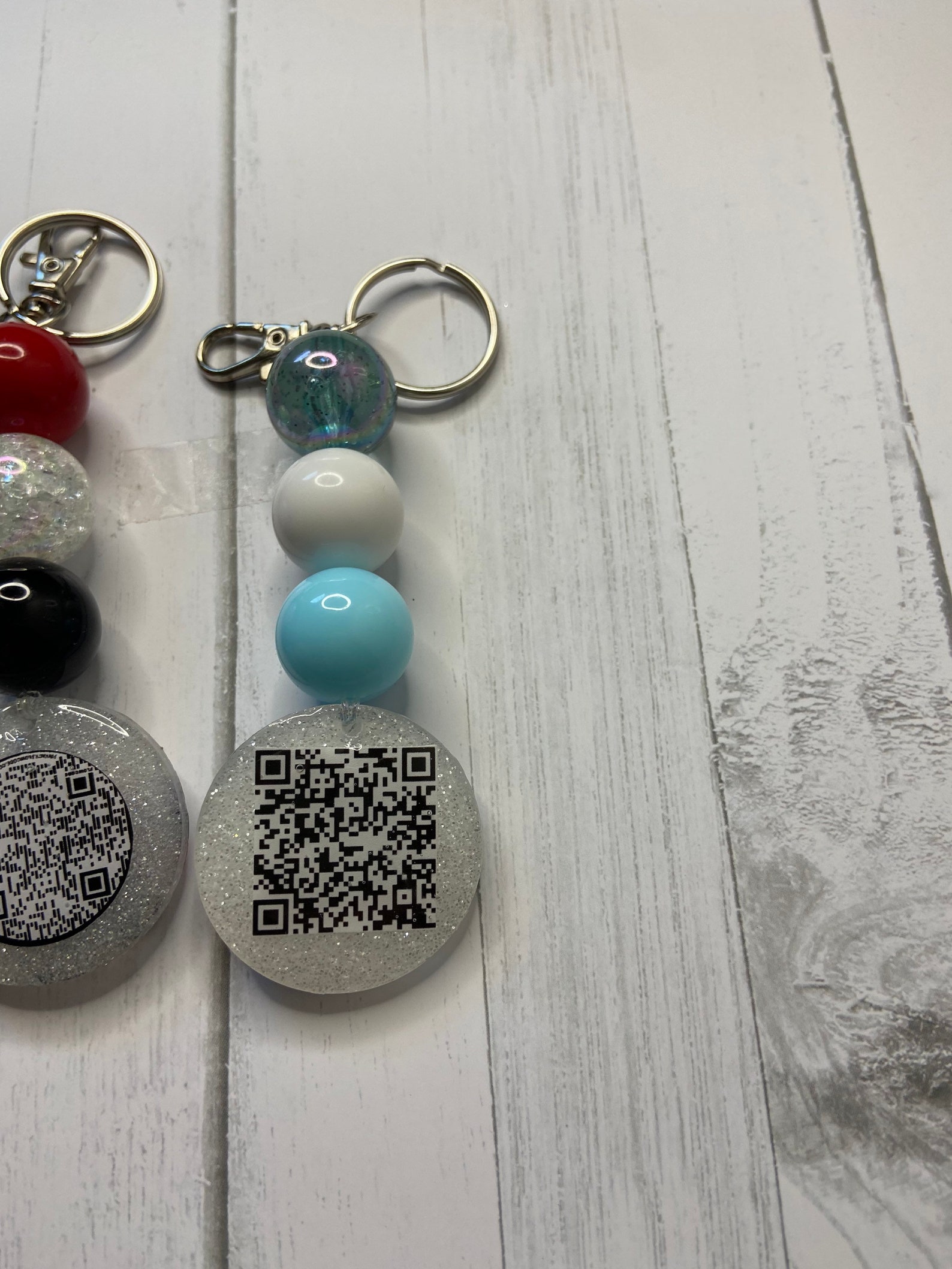 Personalized Keychainqr Code Keychainphoto Etsy UK