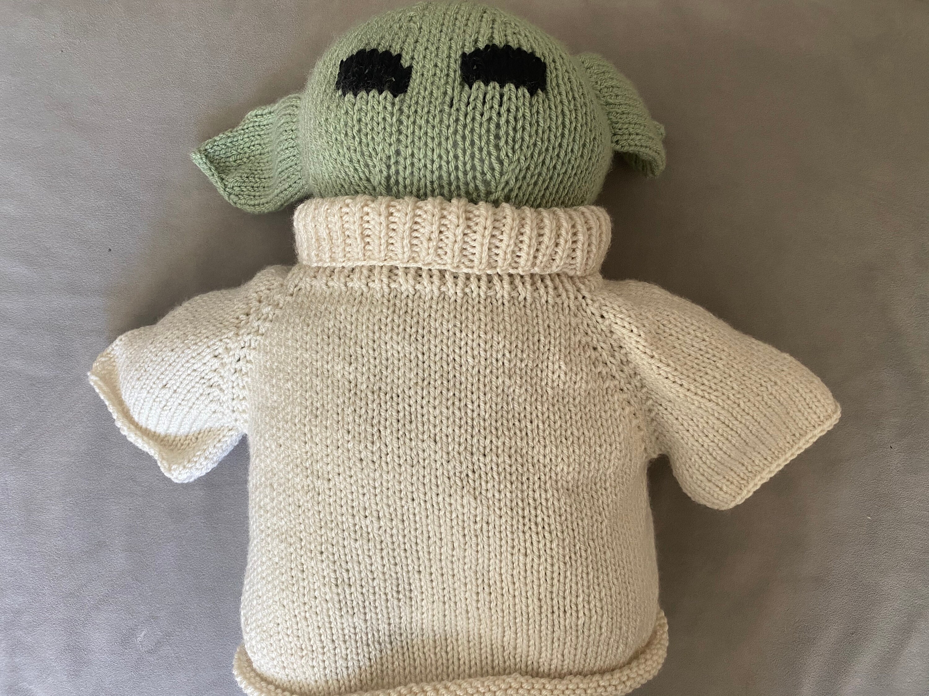 Simple Beginner Lifesize Baby Yoda Knitting Pattern Etsy