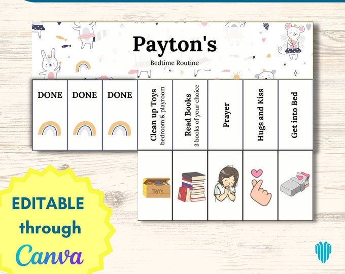 Foldable Interactive Routine Chart Printable Flip Chart - Etsy