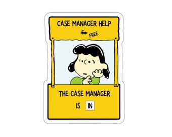 Case Manager Gift | Mental Health Sticker | Laptop Stickers | Case Manager Gift | Tumbler Bottle Sticker | Graduation Gift  | Therapy Gift