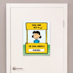 The Social Worker is in Digital Print | Social Worker Gift | Social Worker Office Decor | Digital Print | Instant Download | Door Sign