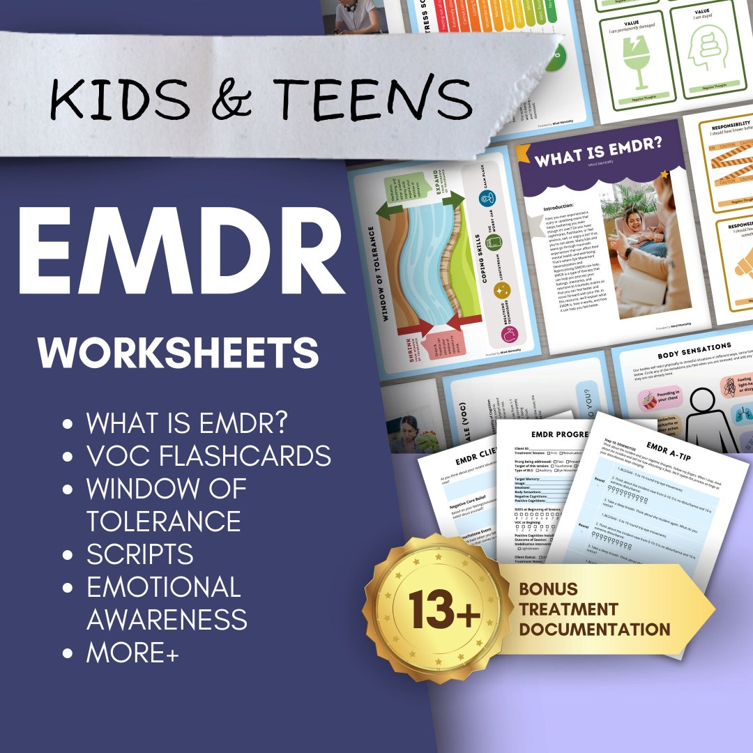 EMDR Kids EMDR Teens EMDR Worksheets Emdr Therapy Trauma Therapy ...