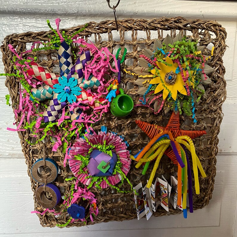 14X14 Sea Grass Activity Mat for Birds Parrot Toys Bird Etsy