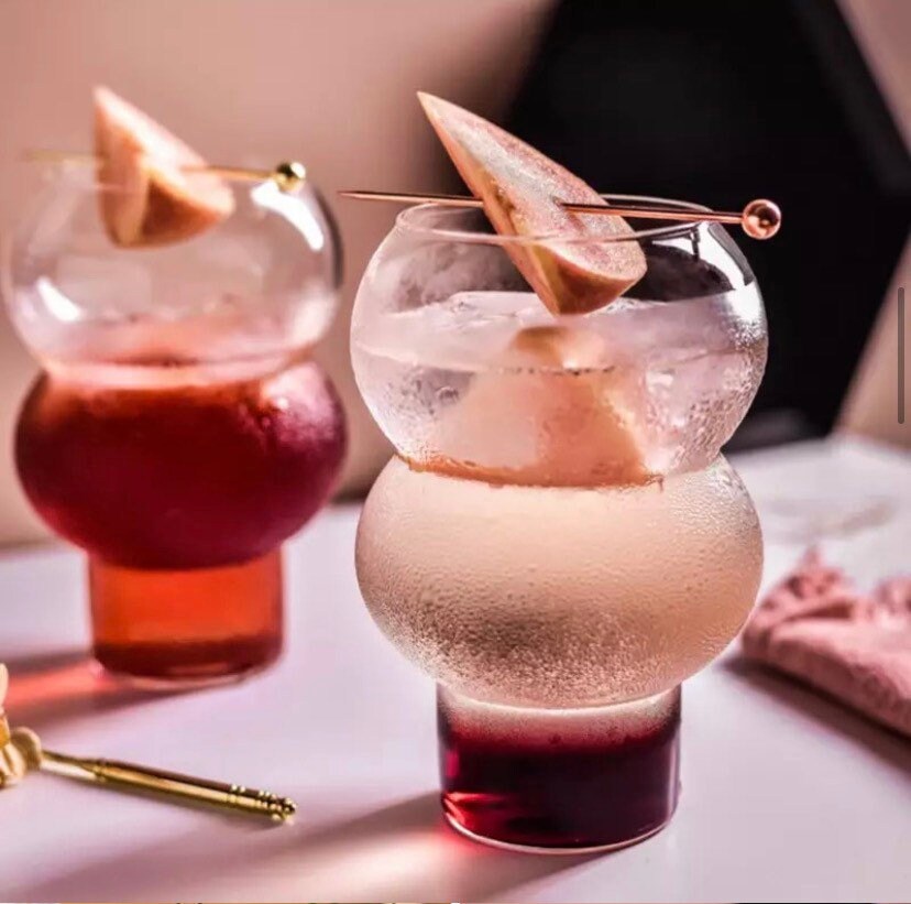 Bubble Glass Drinkware Home living Cocktail glasses Etsy