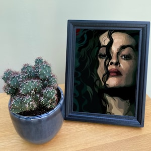 Bellatrix Lestrange Art Print: Helena Bonham Carter Portrait