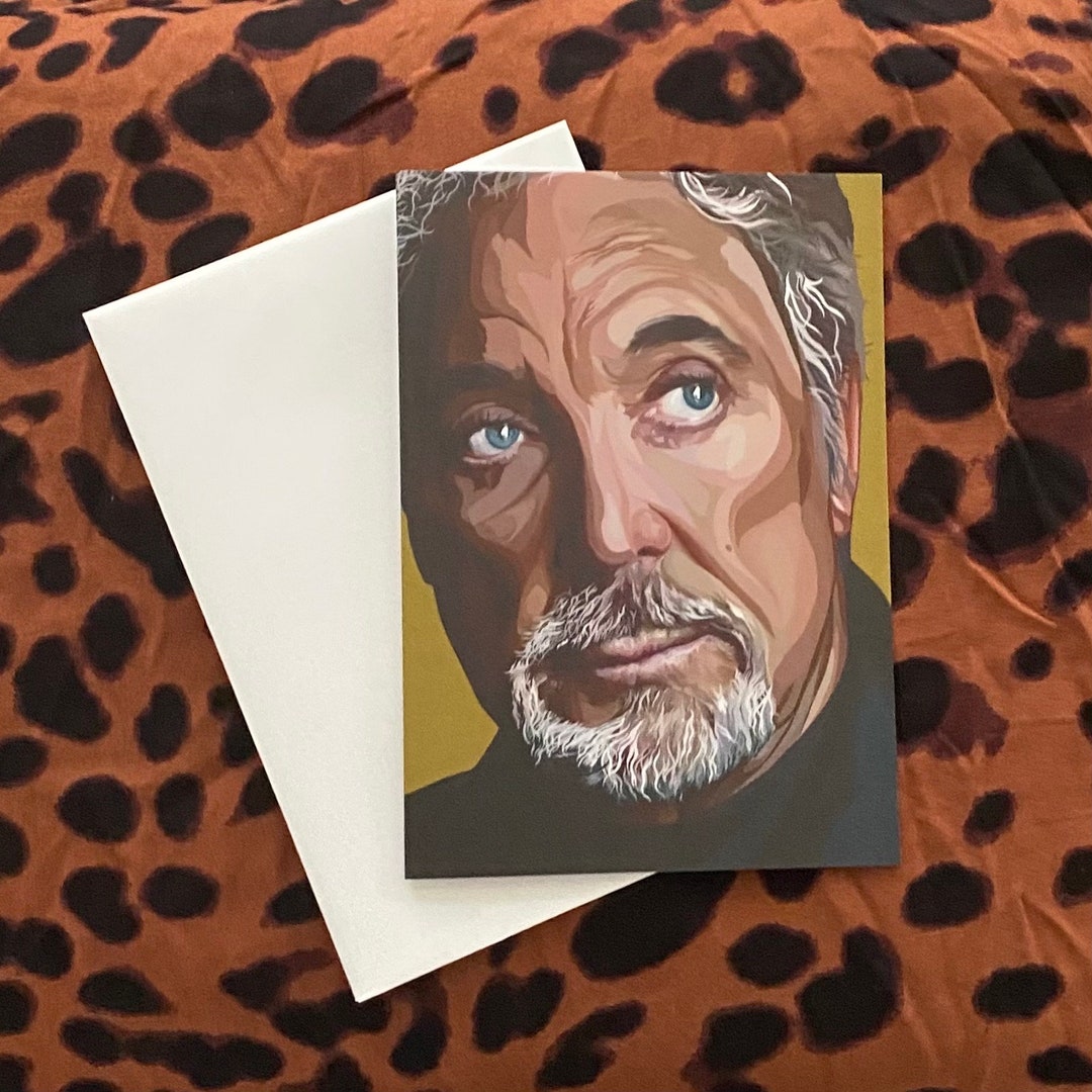 Tom Jones Print | Tom Jones | Tom Jones Greeting Card | A6 Greeting ...