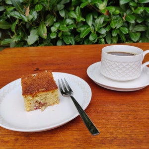 RARE! Quistgaard Palet WHITE  (Cordial) rare Trio-set (Cup, saucer, cakeplate) - Denmark  - Jens H Quistgaard 1970es